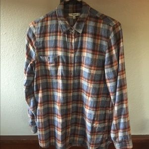 LIKE NEW Madewell Plaid Flannel Button Up Shirt